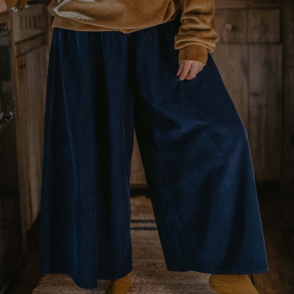 The simple folk corduroy culottes indigo - Picture 2 of 7